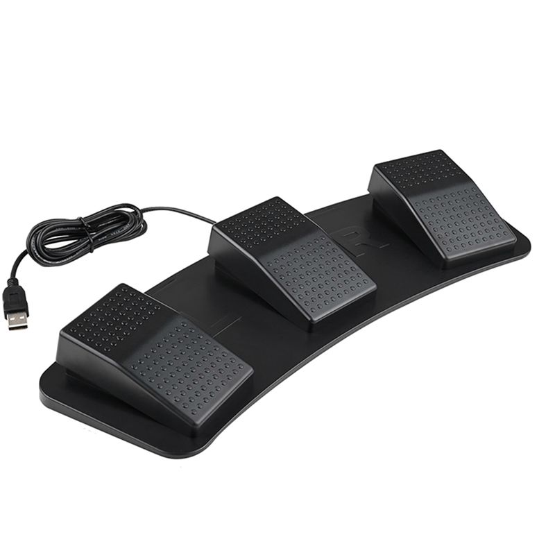Usb Foot Pedal Gaming - AT82-USB وحدة تحكم ثلاثية الأزرار قابلة