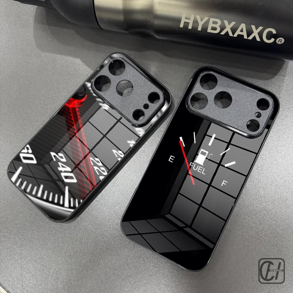Pc Case Tempered Glass - غطاء هاتف بتصميم عداد سرعة السيارة