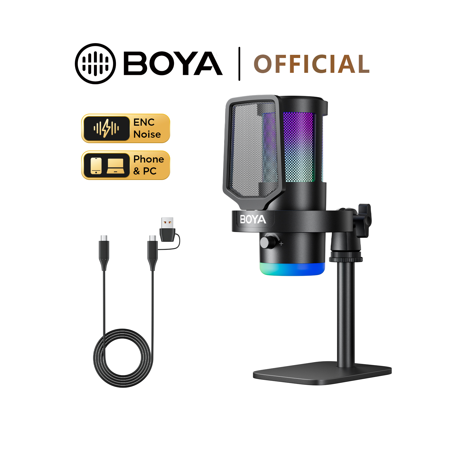Pc Gaming Live Streaming - ميكروفون ألعاب BOYA CastMic G30 USB