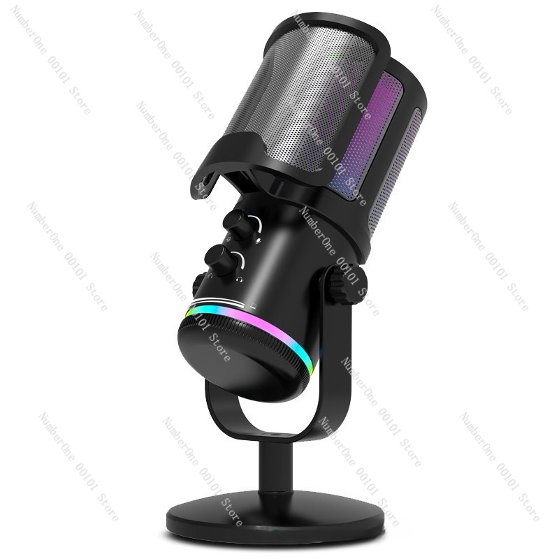 Gaming Microphone - ميكروفون مكثف USB RGB للألعاب على