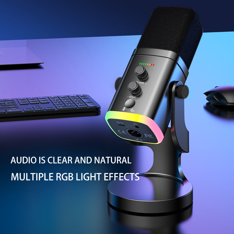ميكروفون ألعاب RGB، ميكروفون U - مراجعة Pc Gaming Live Streaming وسعره