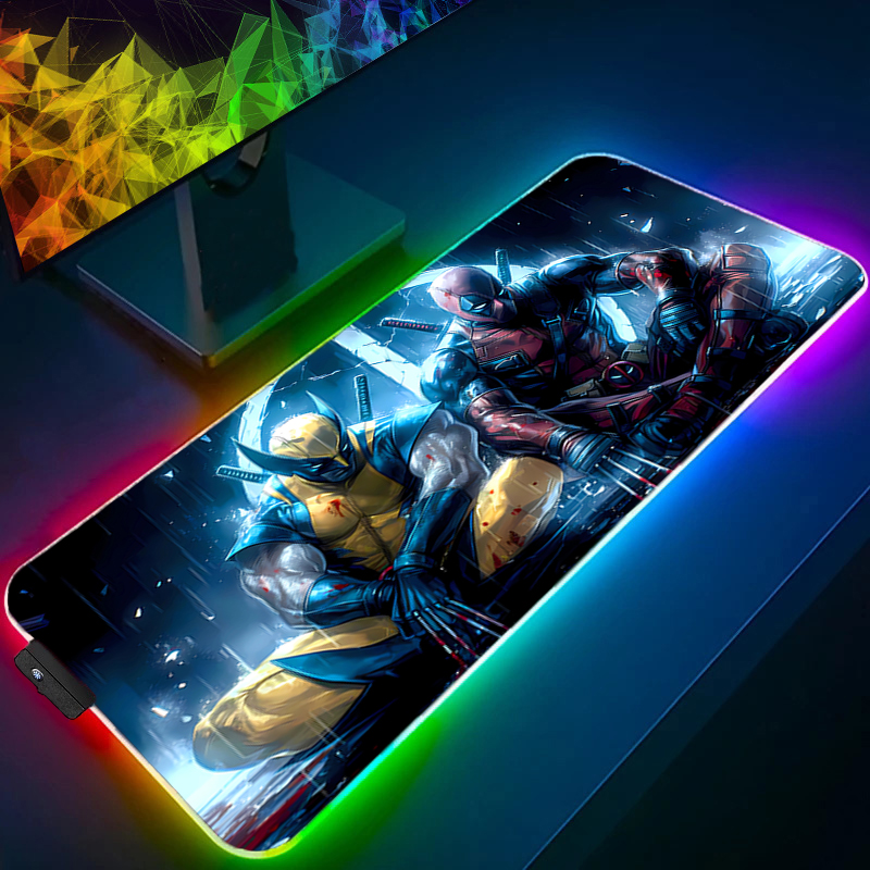 لوحة ماوس LED للألعاب بإضاءة خ - مراجعة Pc Gaming Anime وسعره