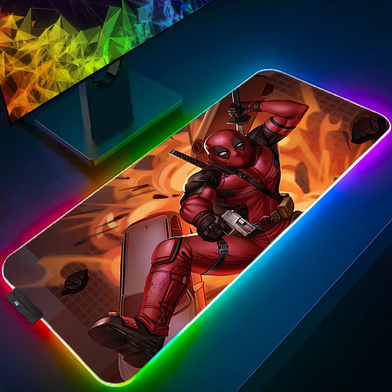لوحة ماوس LED للألعاب بإضاءة خ - مراجعة Pc Gaming Anime وسعره