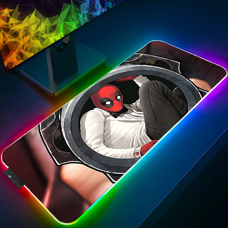 لوحة ماوس LED للألعاب بإضاءة خ - مراجعة Pc Gaming Anime وسعره