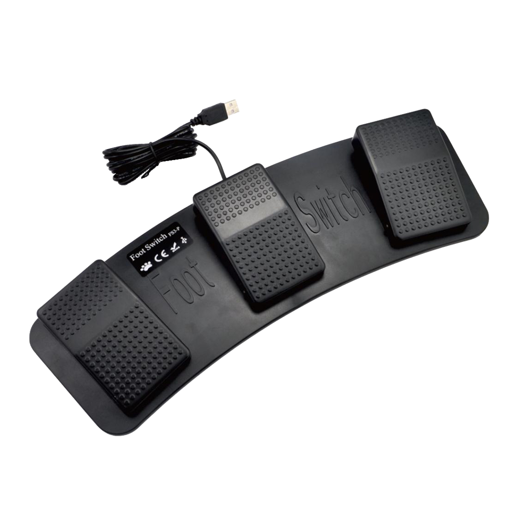 مفتاح تحكم بدواسة قدم ثلاثي قا - مراجعة Usb Foot Pedal Gaming وسعره