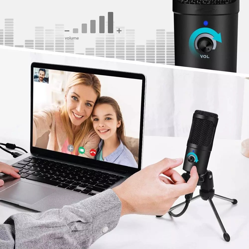 ميكروفون تسجيل بمكثف USB مع حا - مراجعة Pc Gaming Live Streaming وسعره