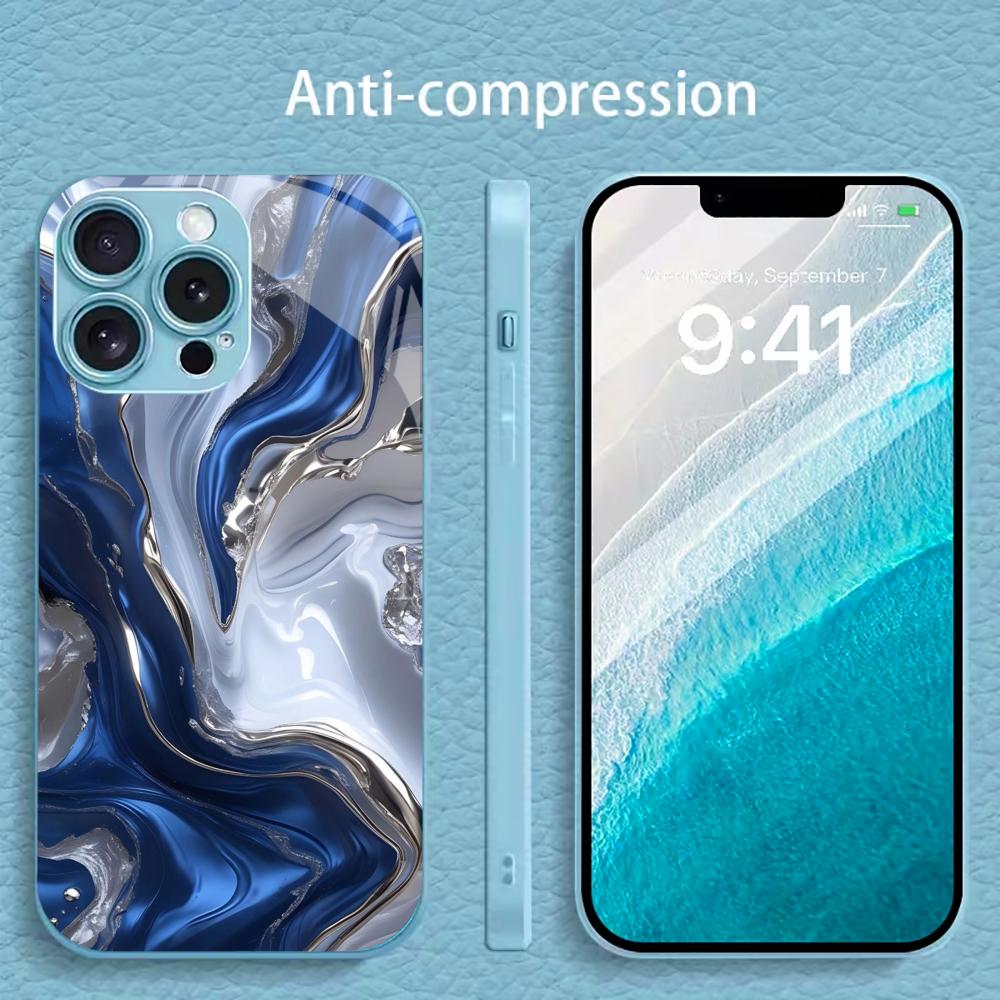 غطاء هاتف بتصميم رخامي بلون أز - مراجعة Pc Case Tempered Glass وسعره