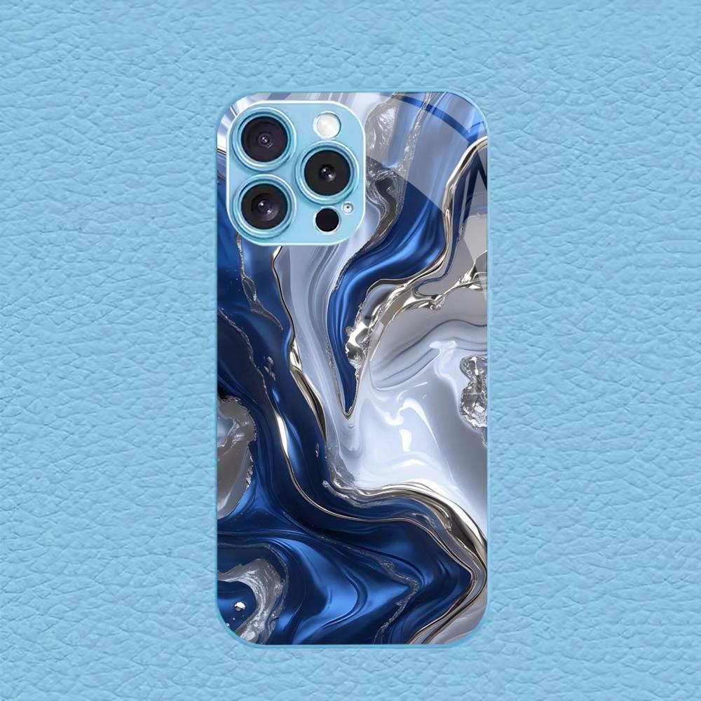 غطاء هاتف بتصميم رخامي بلون أز - مراجعة Pc Case Tempered Glass وسعره