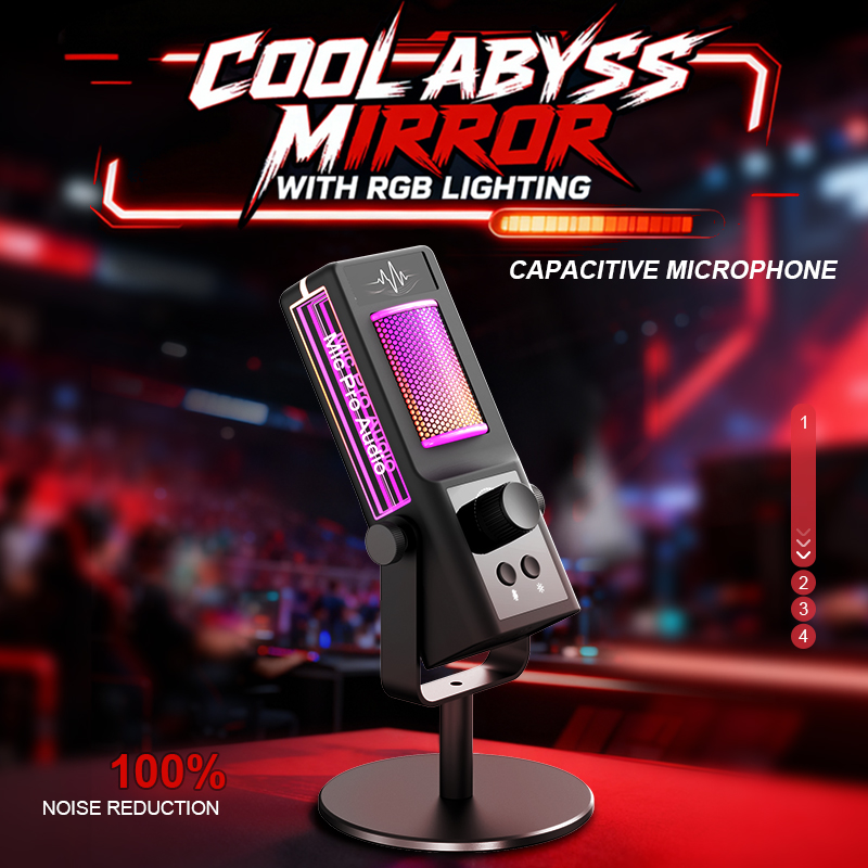 ميكروفون مكثف RGB للبودكاست وأ - مراجعة Pc Gaming Live Streaming وسعره