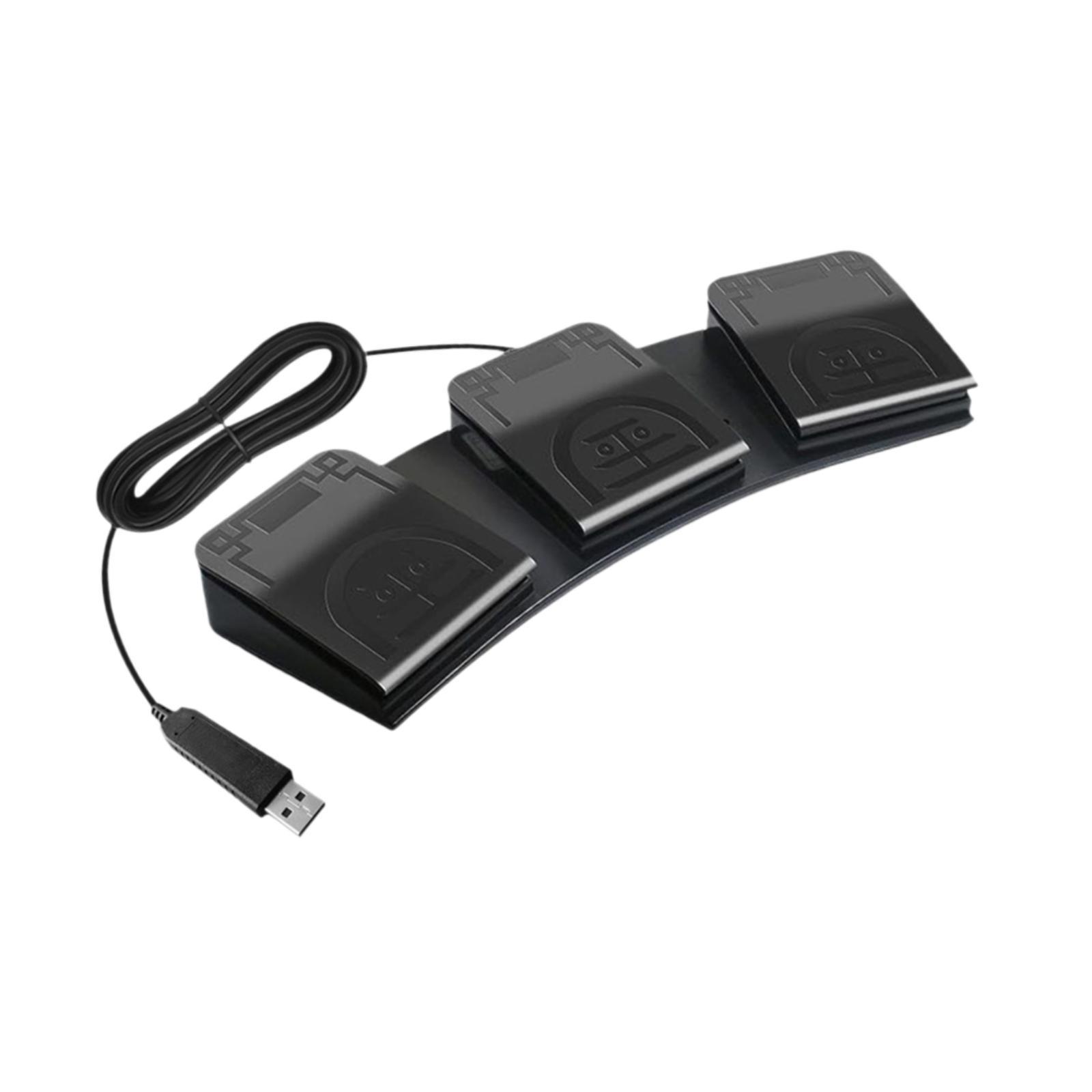 دواسة تحكم ثلاثية الأزرار USB  - مراجعة Usb Foot Pedal Gaming وسعره