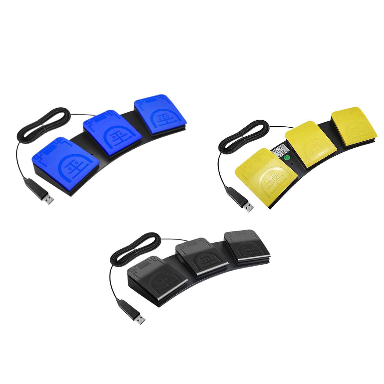 دواسة تحكم ثلاثية الأزرار USB  - مراجعة Usb Foot Pedal Gaming وسعره