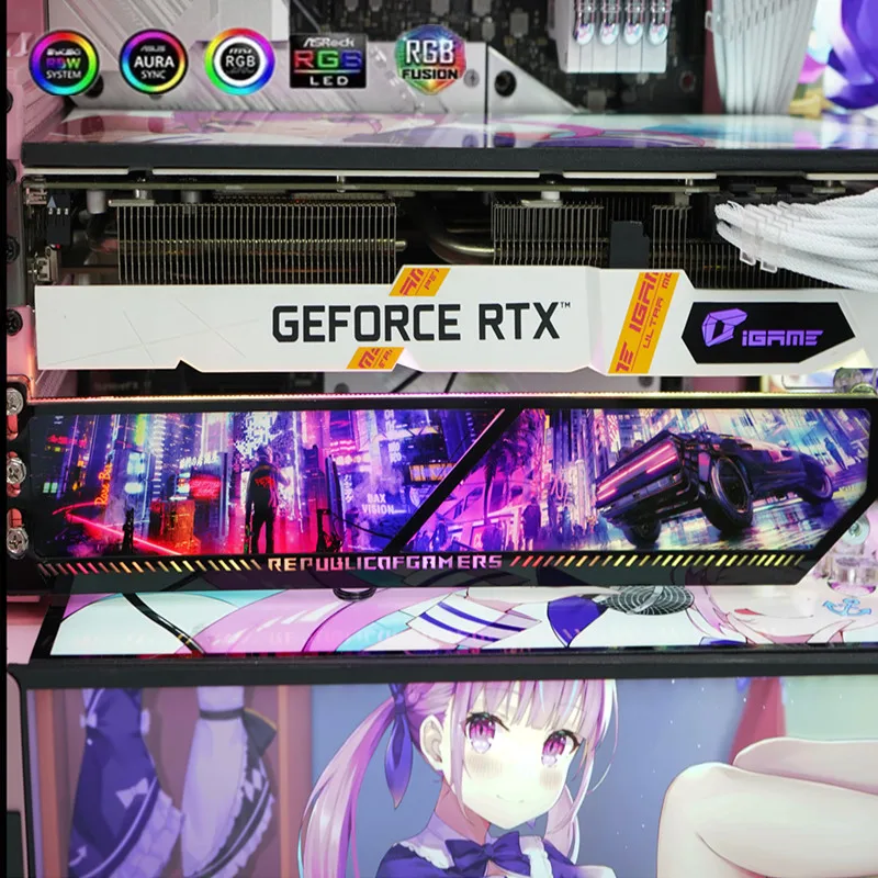 حامل بطاقة الرسومات ARGB، حامل - مراجعة Pc Gaming Anime وسعره