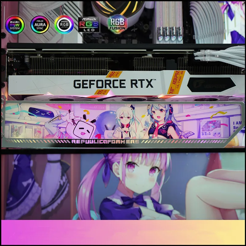 حامل بطاقة الرسومات ARGB، حامل - مراجعة Pc Gaming Anime وسعره
