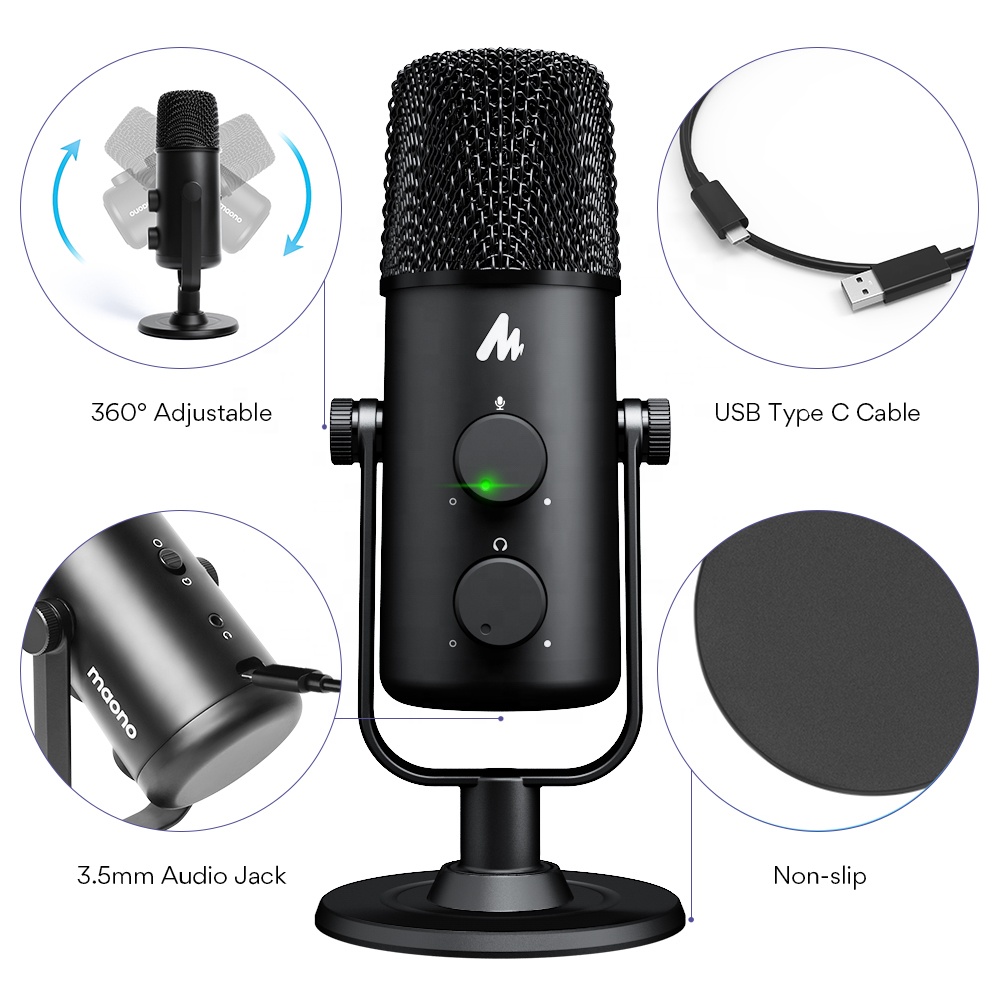 مايكروفون مكثف استوديو MAONO U - مراجعة Gaming Microphone وسعره