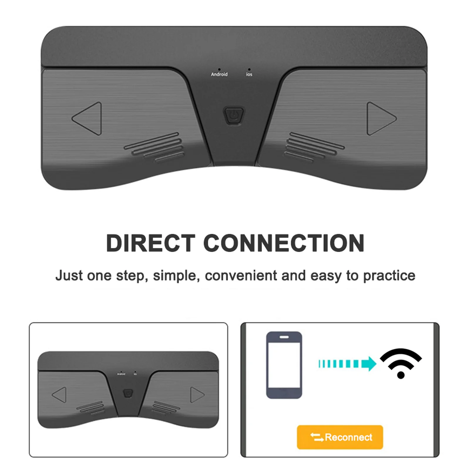 دواسة ترنر إلكترونية لاسلكية ، - مراجعة Usb Foot Pedal Gaming وسعره