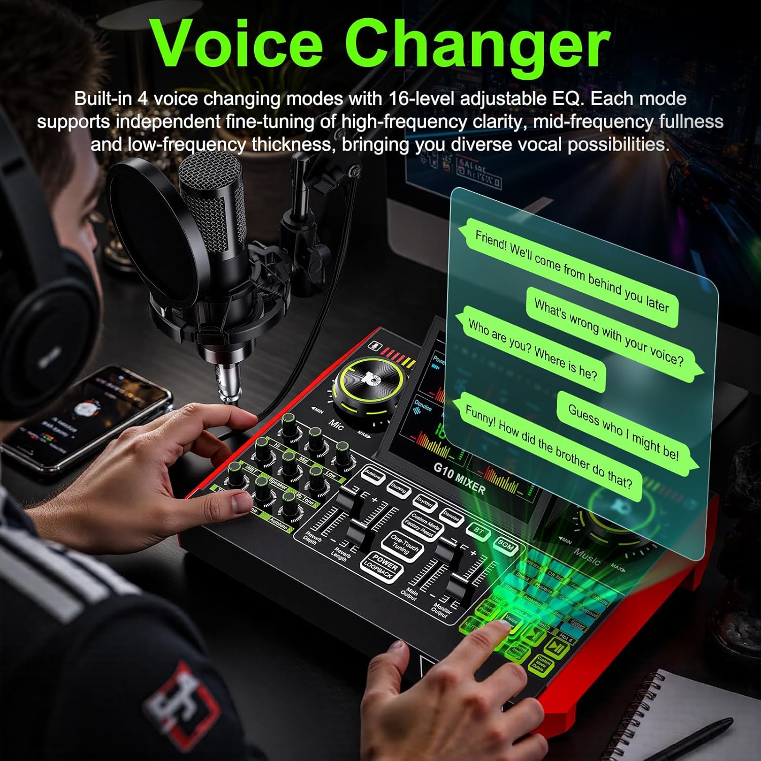 Tenlamp G10 واجهة صوتية للبث ا - مراجعة Pc Gaming Live Streaming وسعره