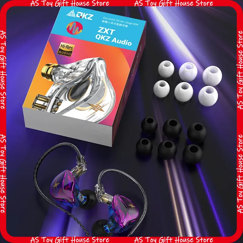 سماعات أذن سلكية QKZ ZXT عالية - مراجعة Gaming Microphone وسعره